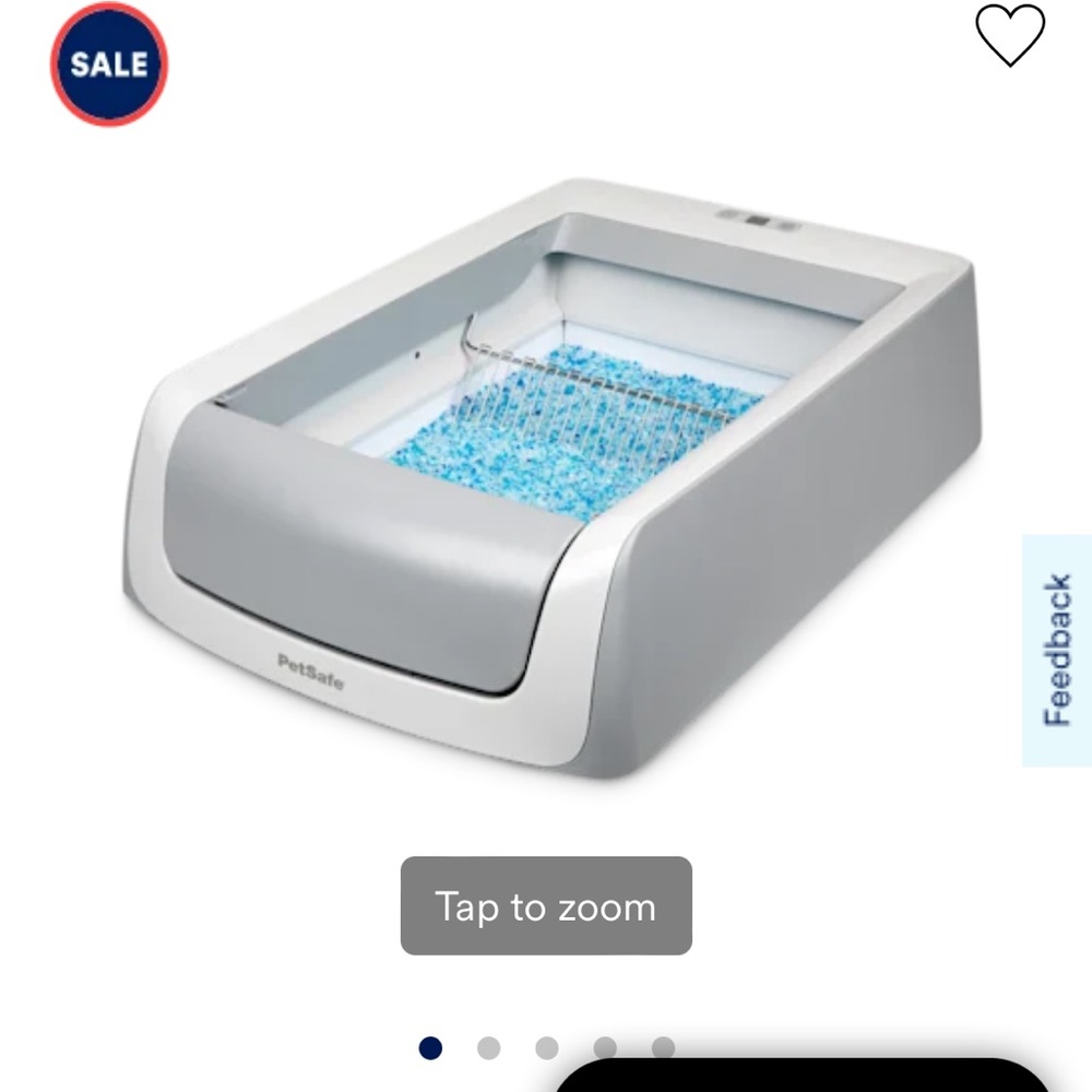 Used cat litter box & refills